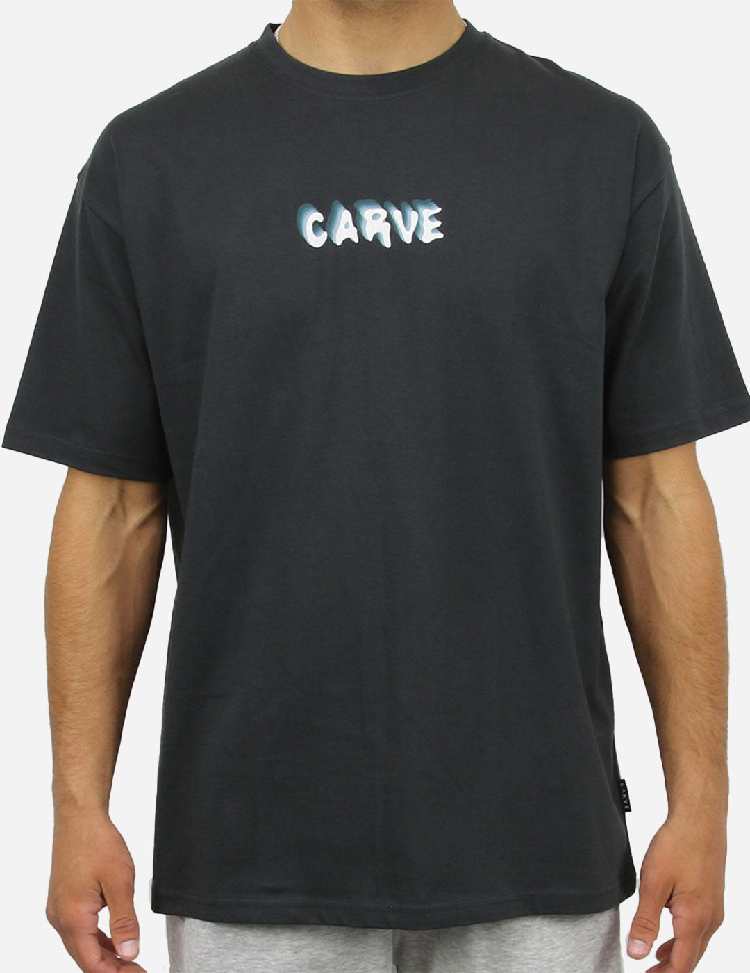 Waves - Mens Short Sleeve Tee - Black