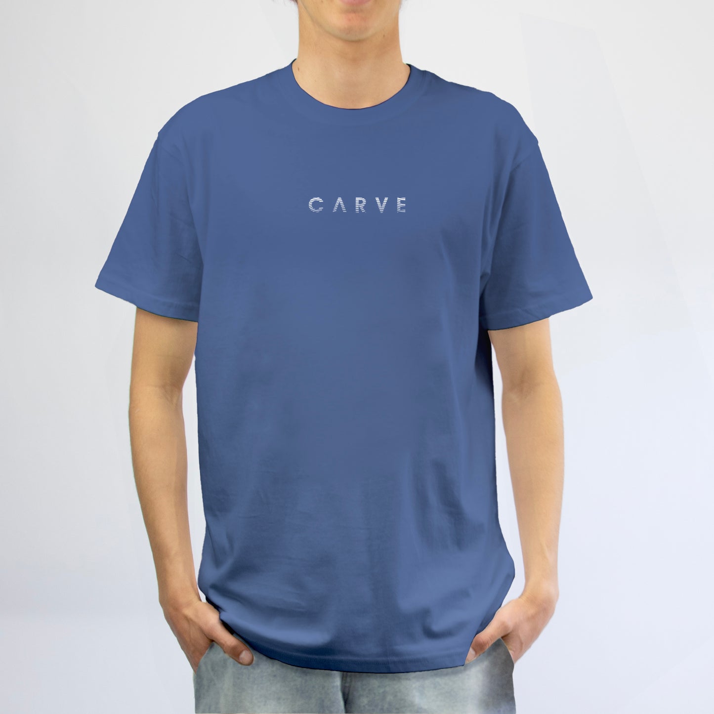 EXILE - Men's Oversized Short Sleeve Tee - Indigo