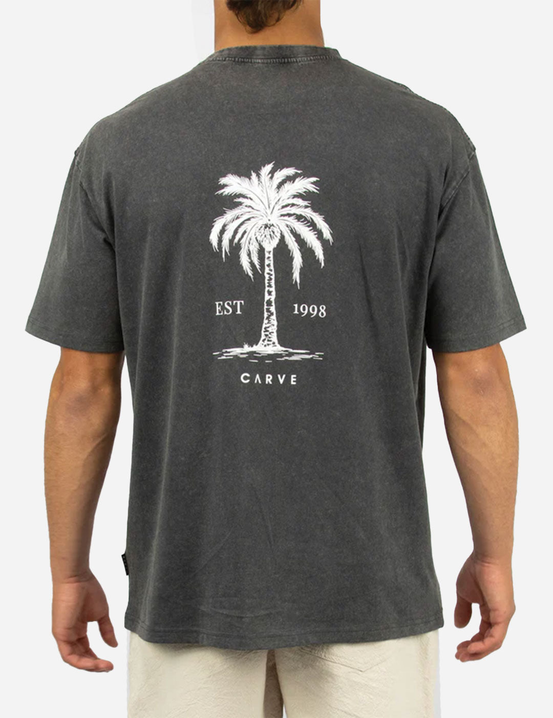 ARECA - Men's Oversized Short Sleeve tee - Charcoal