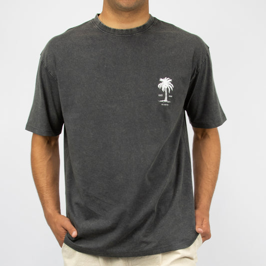 ARECA - Boy's oversized short sleeve tee - Charcoal