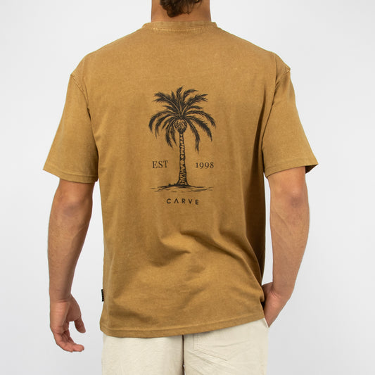 ARECA - Boy's oversized short sleeve tee - Mustard
