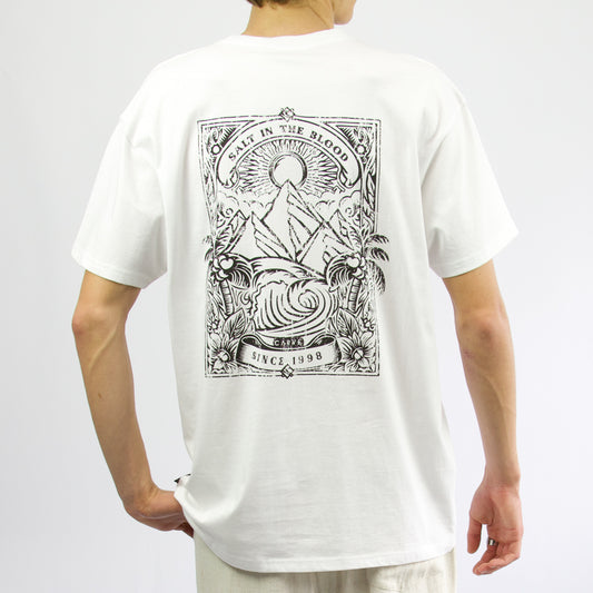 SALT IN THE BLOOD - Boy's basic short sleeve tee - White