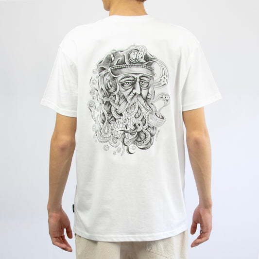 BUCCANEER - Men's basic short sleeve tee - White