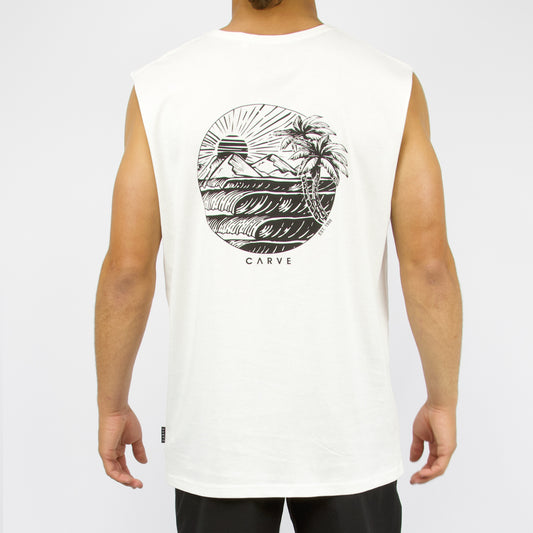 EVENTIDE - Boy's sleeveless muscle top - Whipped Butter