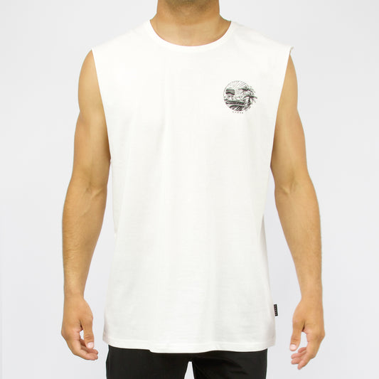 EVENTIDE - Boy's sleeveless muscle top - Whipped Butter