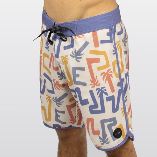SWAMI - Boy's flat waist boardies - Beige