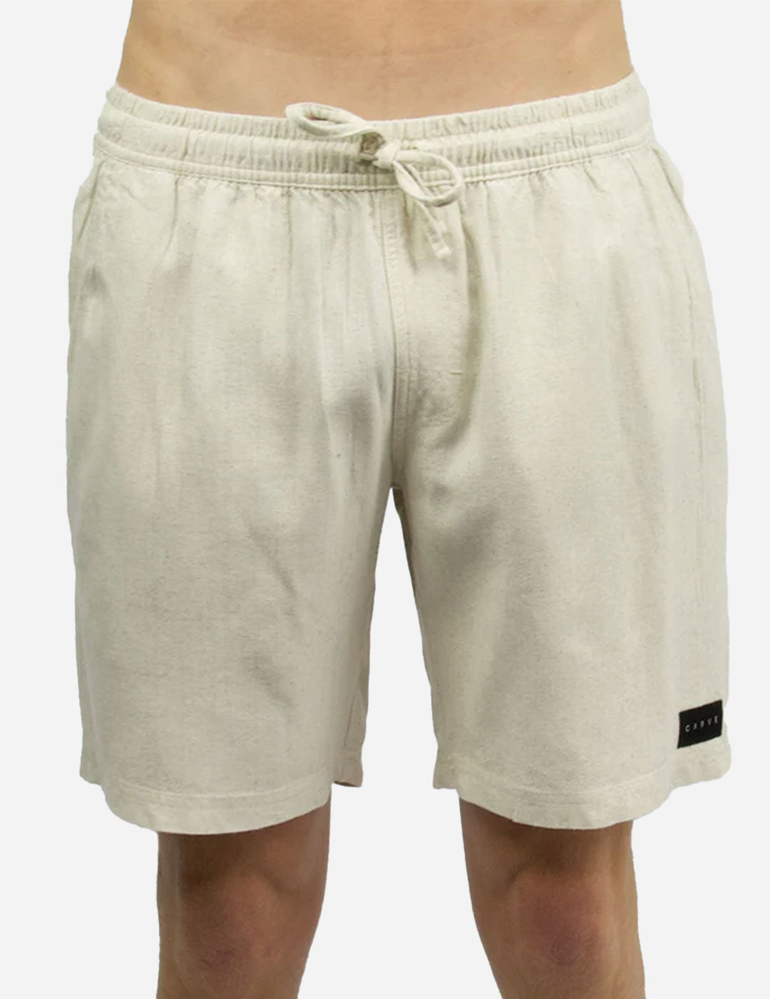RONSON - Men's elastic waist volley short - Oat