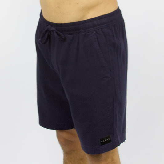 RONSON - Men's elastic waist volley short - Navy