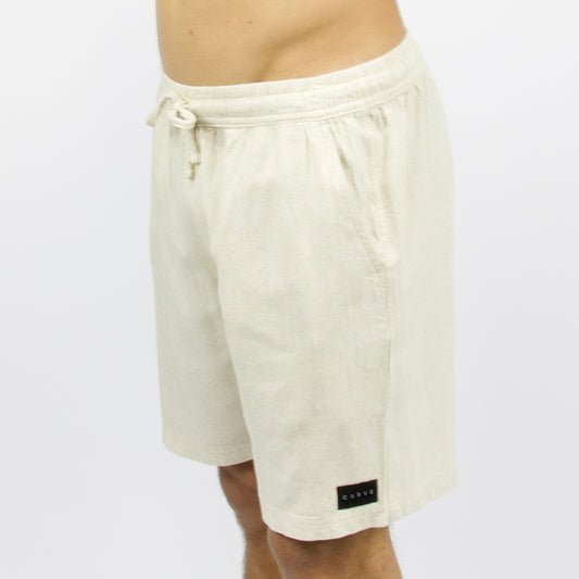 RONSON - Men's elastic waist volley short - Oat