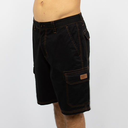 FORT - Men's cargo walkshort - Black