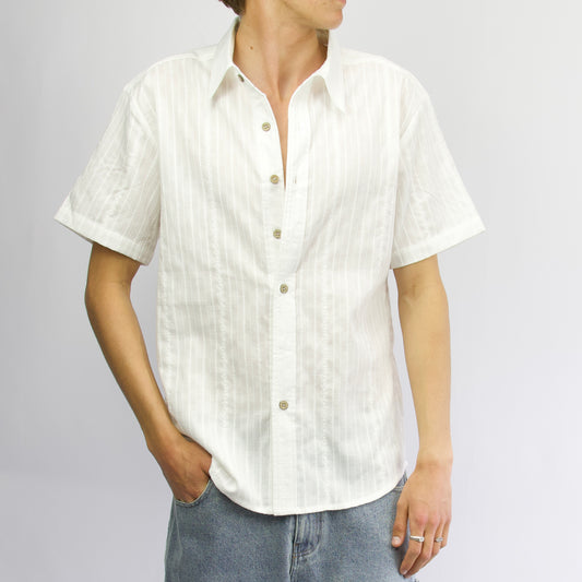 OTTO - Men's short sleeve button up shirt - White