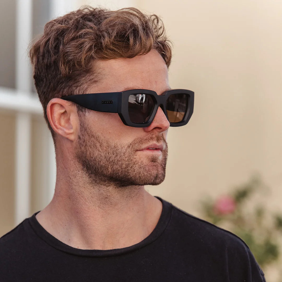 Black frame brown lens sunglasses sales