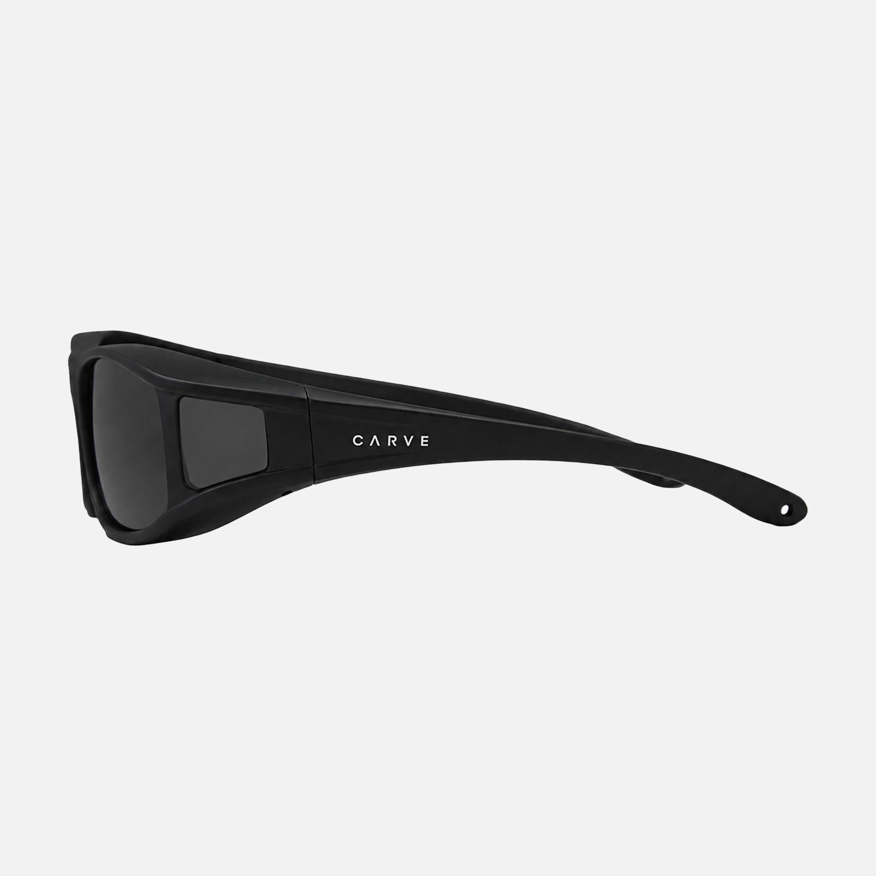 THE OBJECTIVE WITH MATTE BLACK FRAME AND GREY POLARIZED LENS