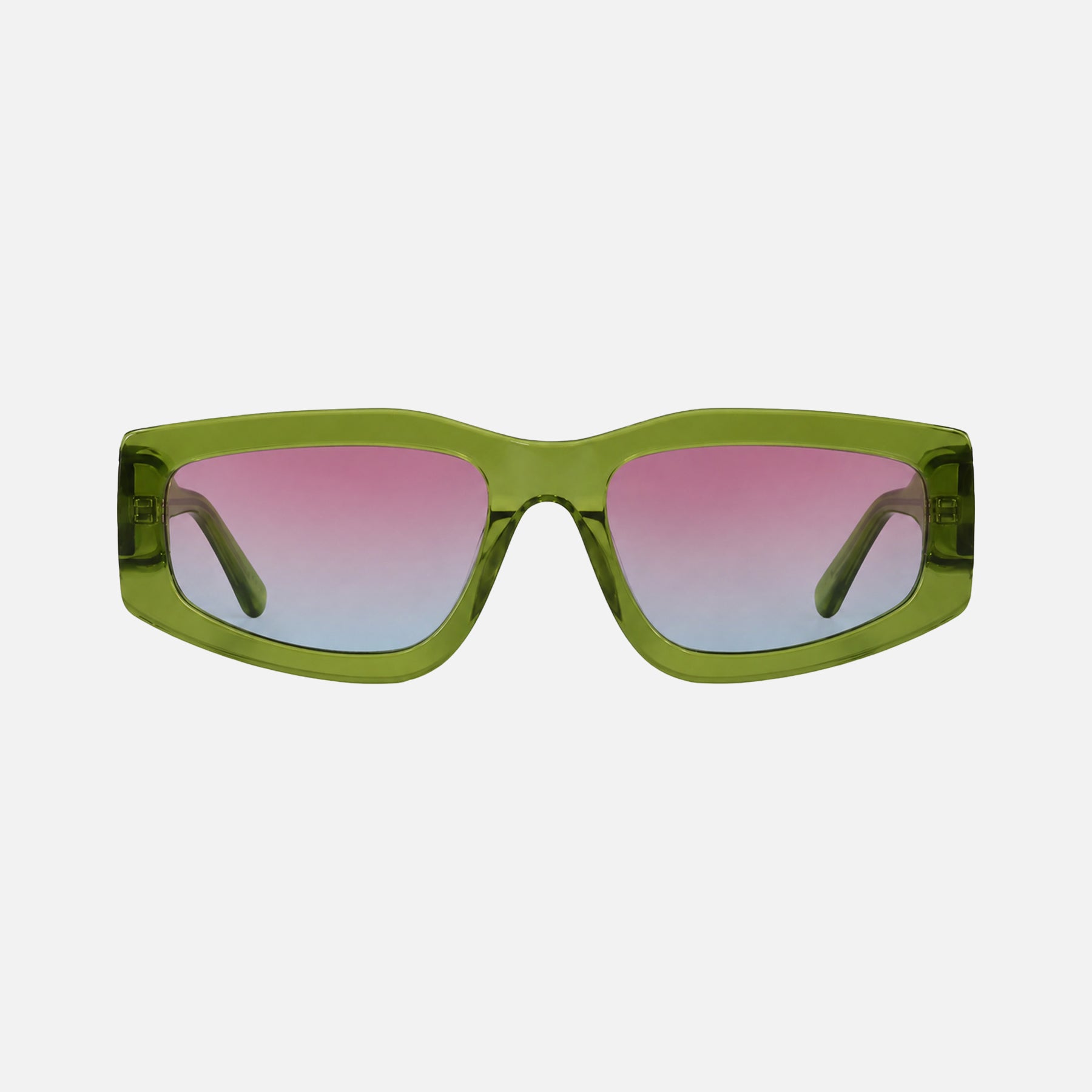 Tempted - Translucent Moss Frame Pink Gradient Lens