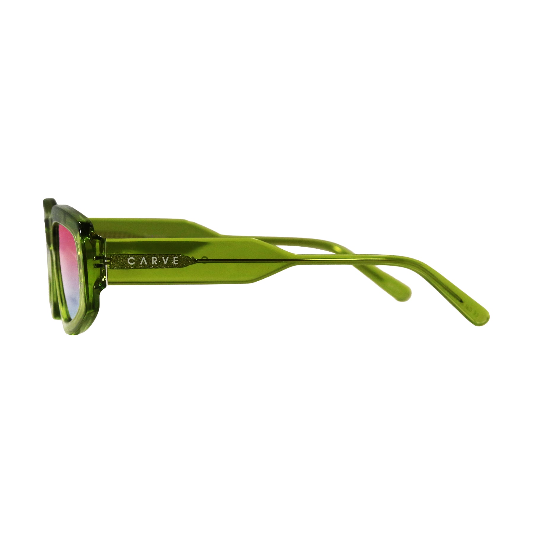 Tempted - Translucent Moss Frame Pink Gradient Lens