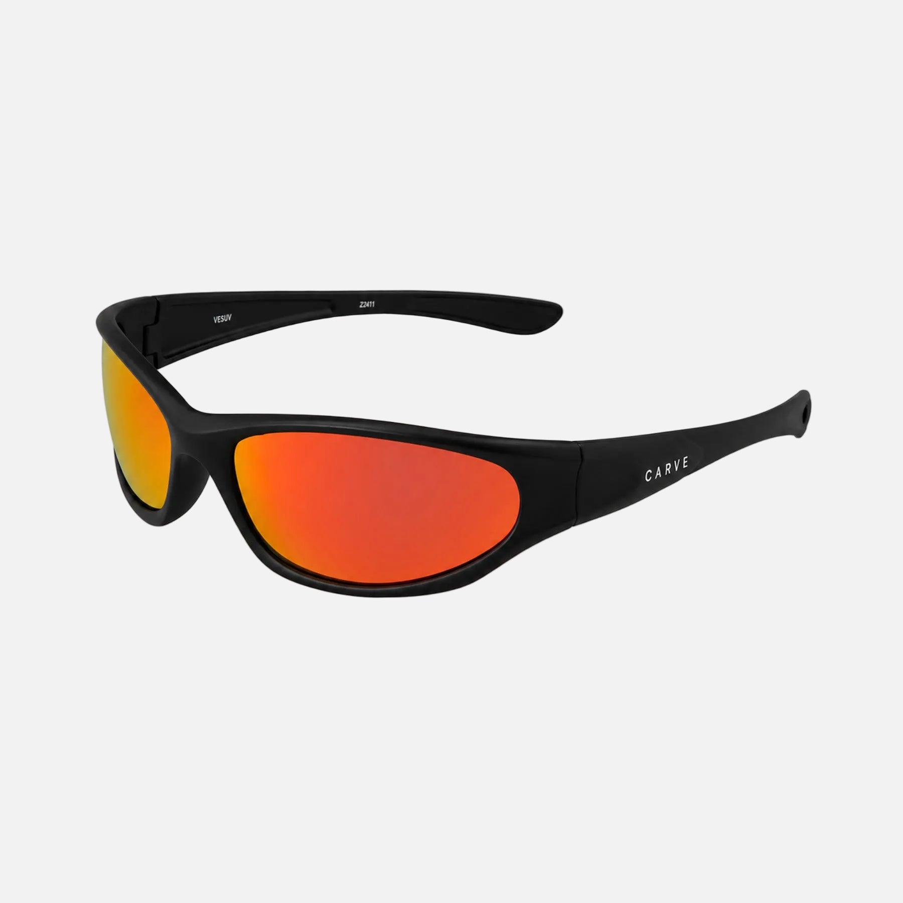 VERT MATTE BLACK FRAME WITH RED IRIDIUM LENS