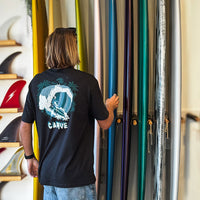 Waves - Mens Short Sleeve Tee - Black