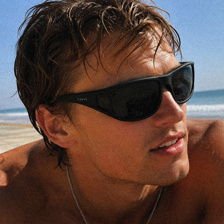THE OBJECTIVE WITH MATTE BLACK FRAME AND GREY POLARIZED LENS