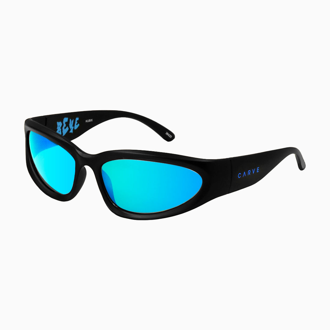 KUBIX MATTE BLACK FRAME, GREY LENS WITH BLUE IRIDIUM