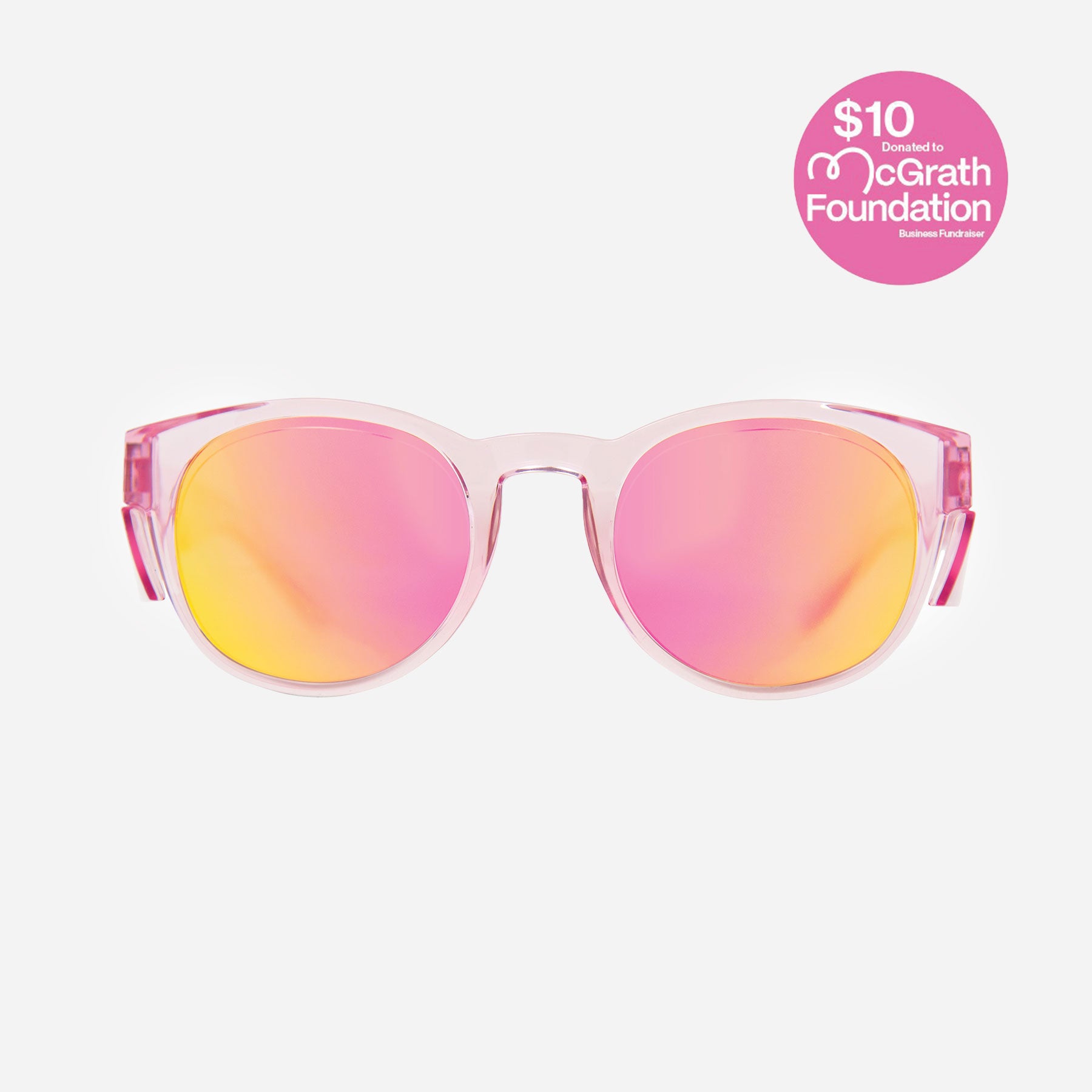Chippy - Safety Crystal Pink Frame - Polarized Iridium Lens