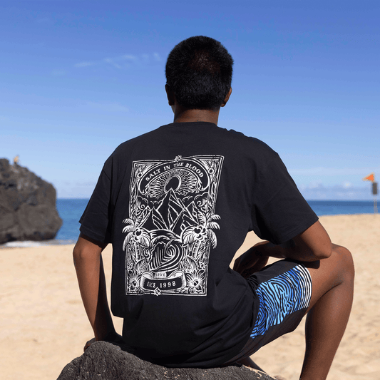 SALT IN THE BLOOD - Boy's basic short sleeve tee - Black