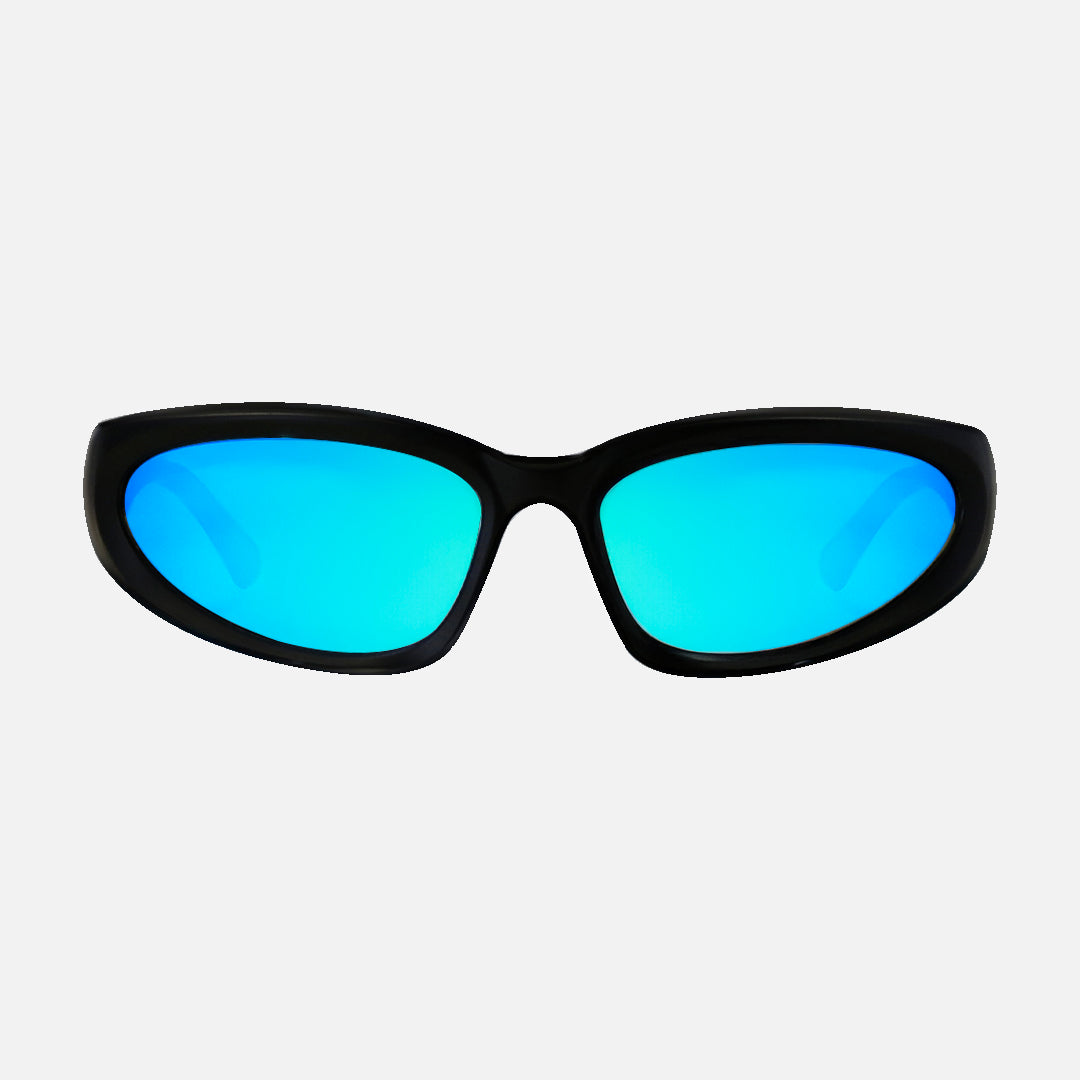 KUBIX MATTE BLACK FRAME, GREY LENS WITH BLUE IRIDIUM