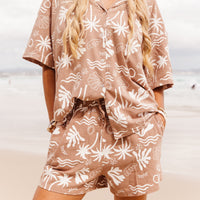Las Palmas - Girls Short Set - Mocha