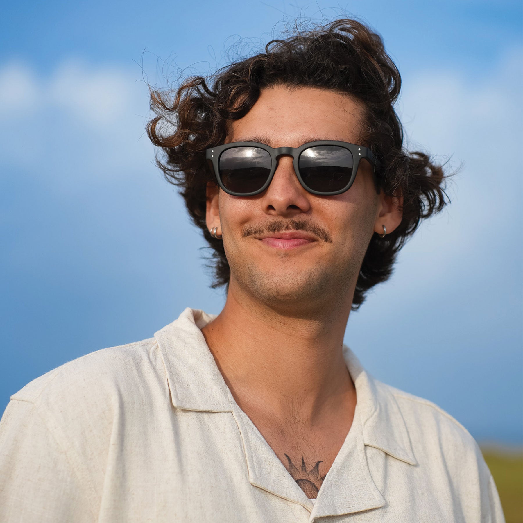 Havana - Matt Black Frame with Grey Polarized Lens