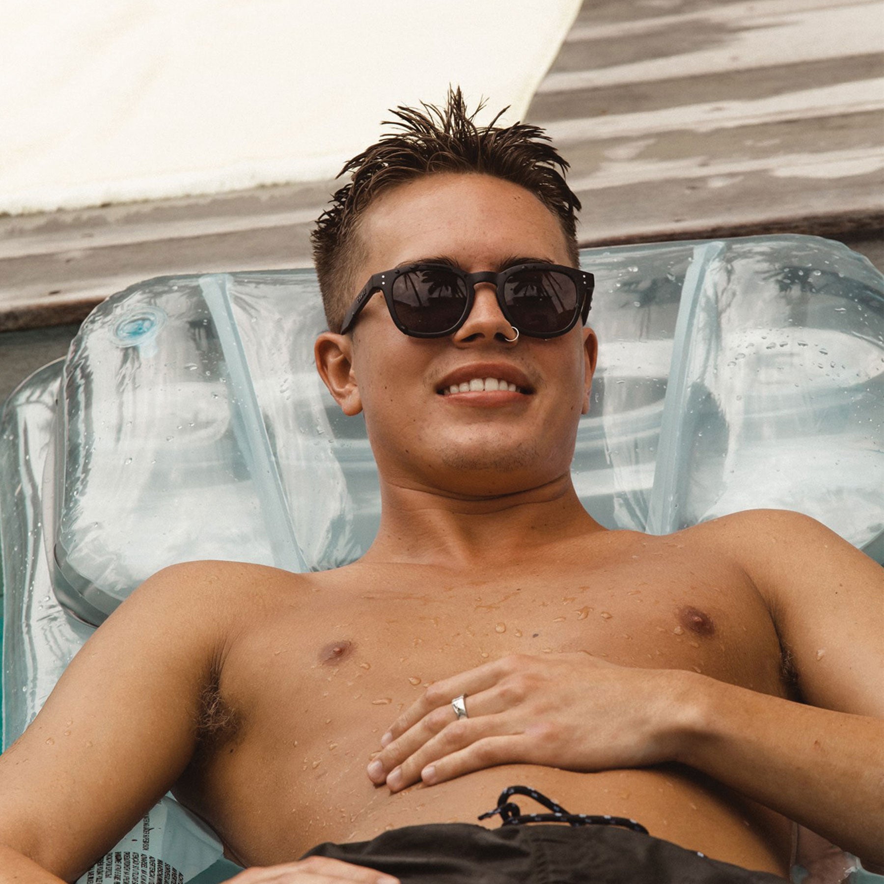 Havana - Matt Black Recycled Frame with Grey Polarized lens