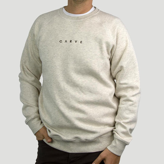 Brisk Mens Larger size Crew - Oat Marle