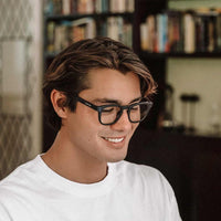 Havana - Blue Light Matt Black Frame Glasses