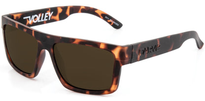 Volley - Injected Polarized Matt Tort Frame Floating Sunglasses