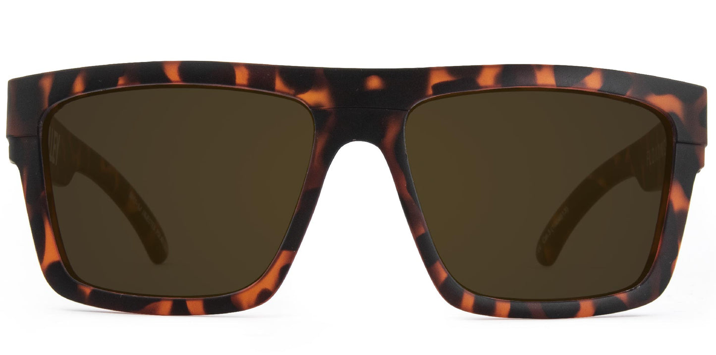 Volley - Injected Polarized Matt Tort Frame Floating Sunglasses