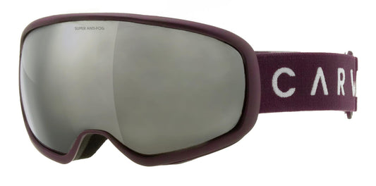 First Tracks - Asian Fit Matt Plum Frame, Grey Lens with Silver Iridium and Plum Strap