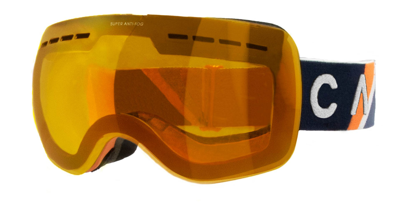 Titanium - Matt Orange Frame, Orange Lens with Red Iridium