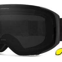 The Boss - Asian Fit Matt Black Frame, Grey Lens & Yellow Lens with Clear Flash Coating