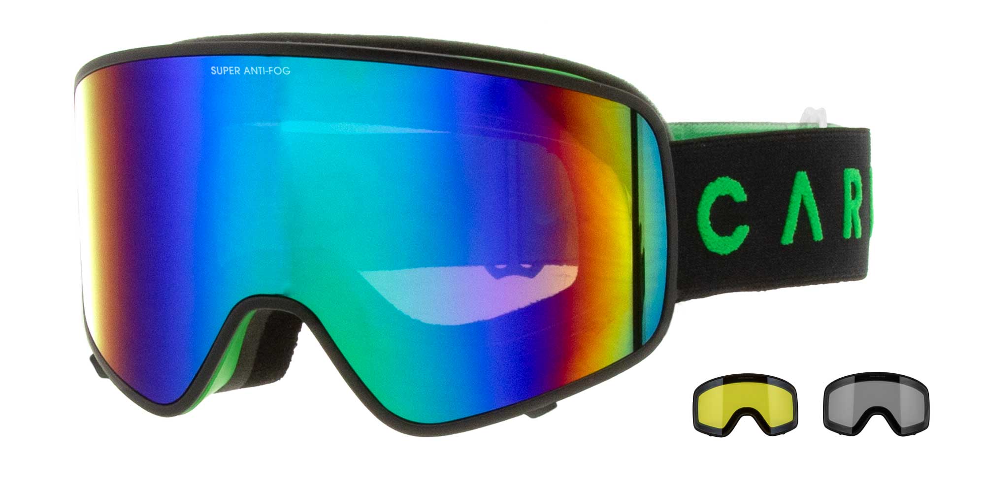 Summit - Matt Green Frame, Grey Lens with Green Iridium & Yellow Lens with Clear Flash Coating