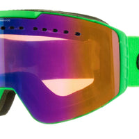 White Out - Asian Fit Matt Green Frame, Orange Lens with Green Iridium