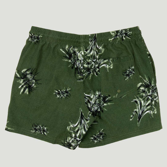 Utopia - Women's Elastic Waist Boardshorts - Olive