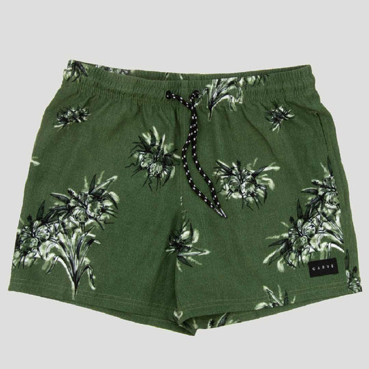 Utopia - Women's Elastic Waist Boardshorts - Olive