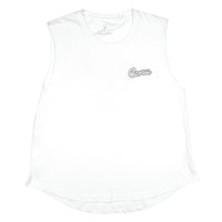 Island Breeze - Girl's Muscle Top - White