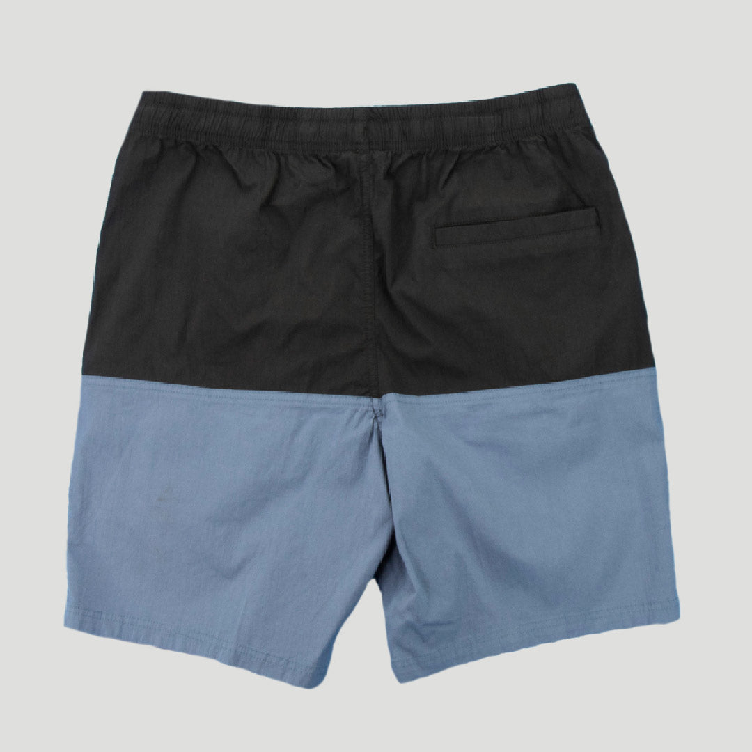 Flying Flag Mens Larger Size Volley Shorts - Blue / Charcoal