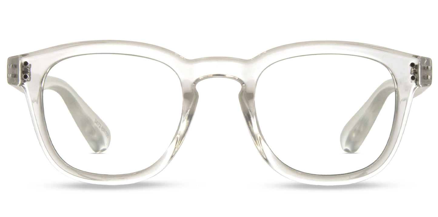 Havana - Blue Light Gloss Clear Frame Glasses