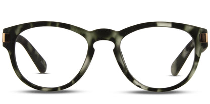 Icon - Blue Light Green Tort Frame Glasses