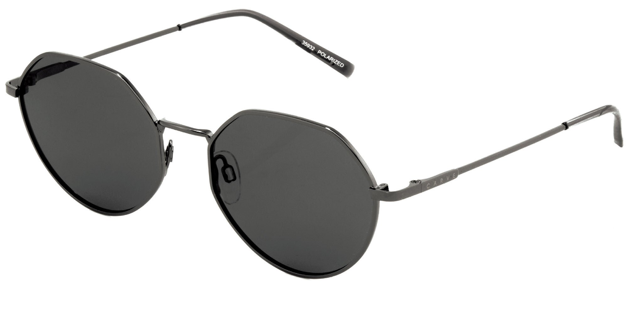 Gunmetal shop frame sunglasses