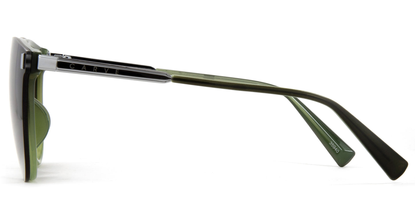 Harlow - Olive Green Frame Sunglasses
