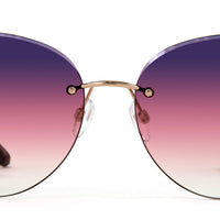 Foxy - Light Gold Frame Sunglasses