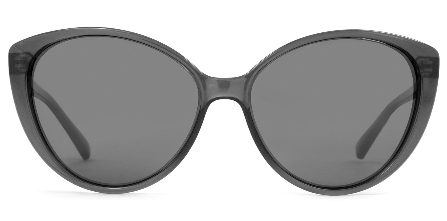 Brigitte - Polarized Pearl Grey Frame Sunglasses