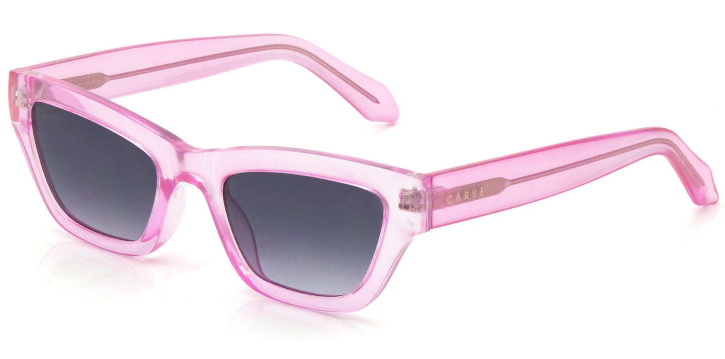 Valencia - Gloss Translucent Pink Gradient Grey Lens