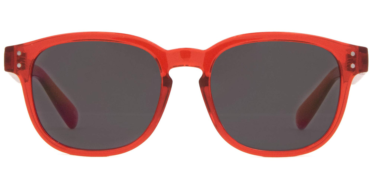 Havana Jr - Gloss Crystal Red Frame Sunglasses